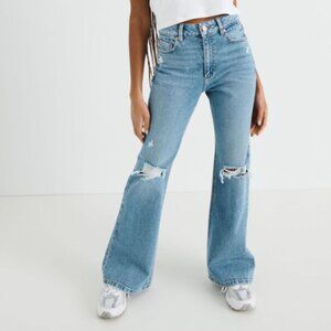 Women's Garage Flare Denim Distressed Jeans High Waisted Size 00